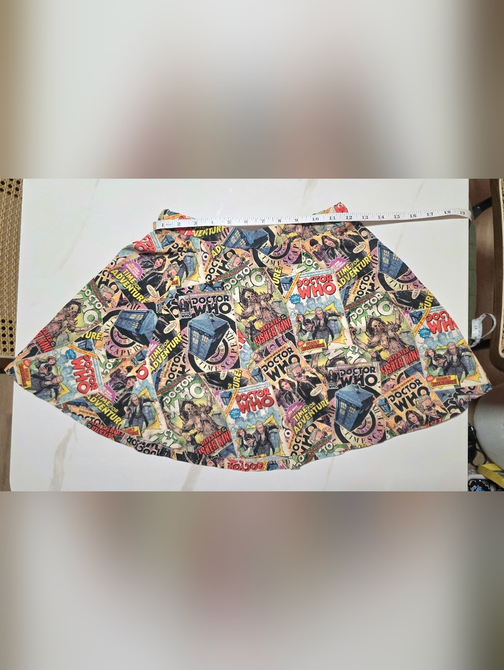 Doctor Who Comic Collage Skirt - 12th Doctor And Clara
